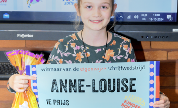 Anne-Louise (10) wint eigenwijze schrijfwedstrijd